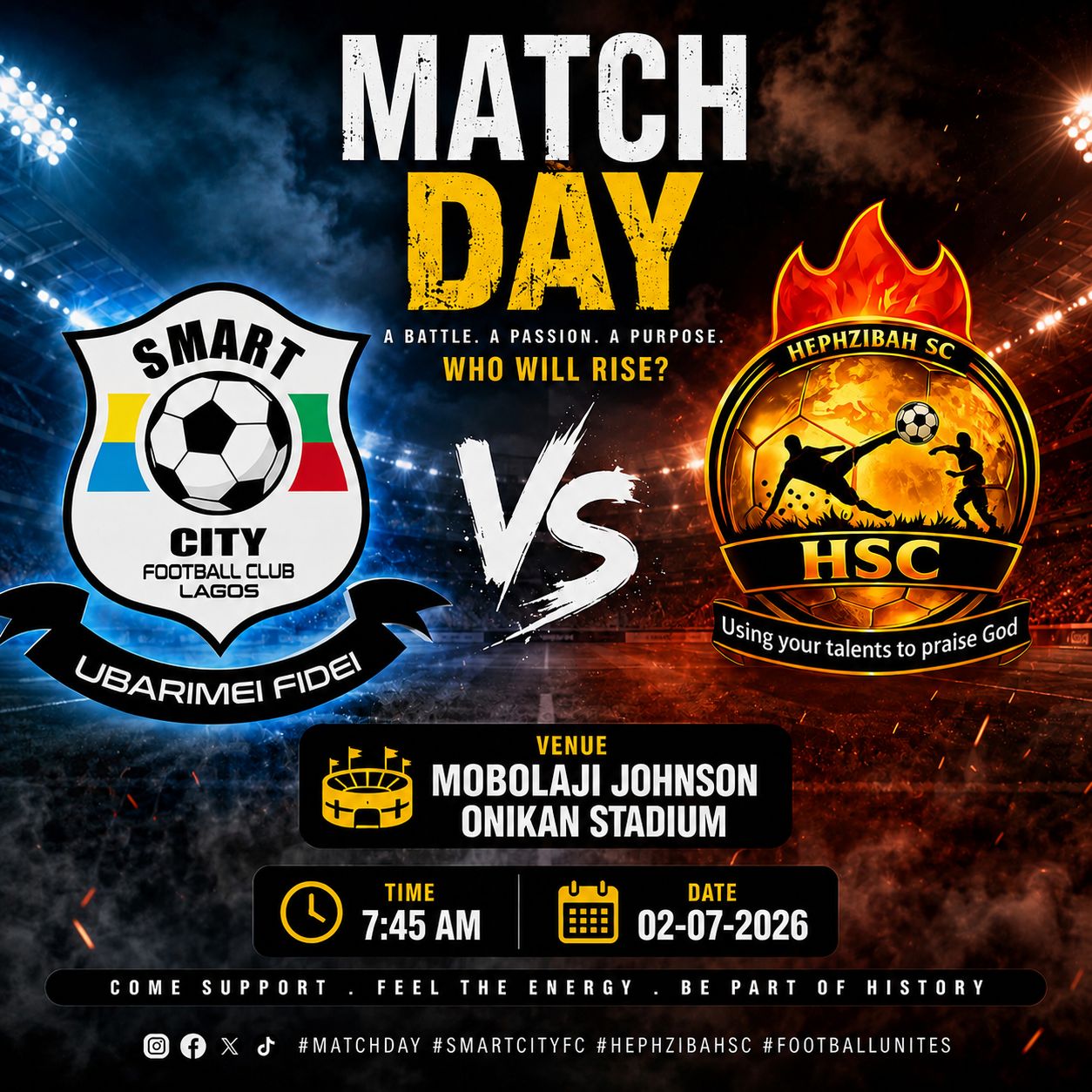 Smart City Football Club vs Hephzibah SC